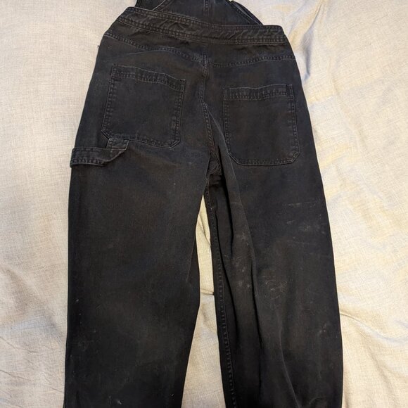 Obey black carpenter high waisted overalls 26 - Picture 3 of 4